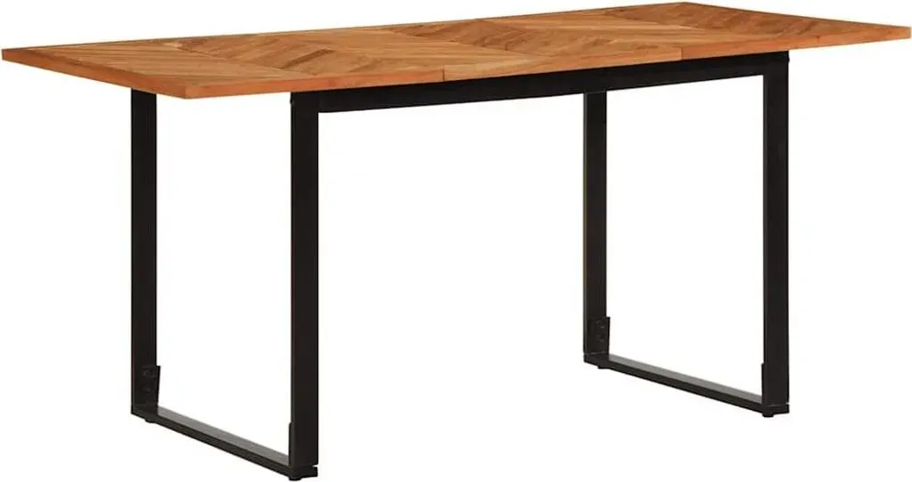 Esstisch 160 x 80 x 75 cm Massivholz Akazie braun